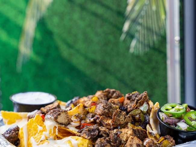 Jerk Chicken Nachos